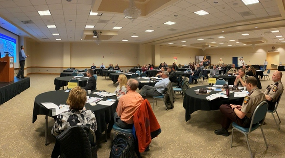 Room with attendees seated at NW MN workshop