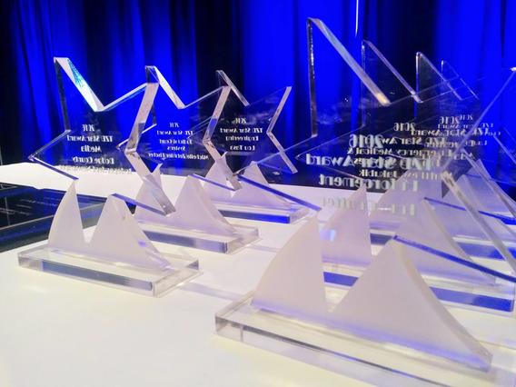 Star awards on a display table